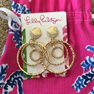 Shell hoop Lilly Pulitzer earrings